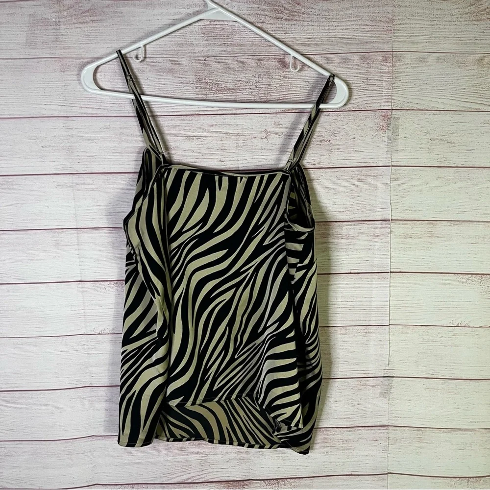 J. Crew Zebra Print‎ Camisole Top Size 8